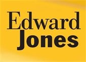Yellow background with grey text "Edward Jones"