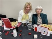 Gahanna senior residents sharing a meal at Sauce and Song