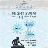 DJ Night Swim in Gahanna Graphic