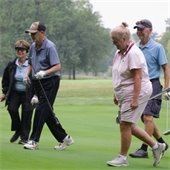 Golfers at Gahanna Municipal Golf Course