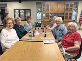 Gahanna Senior Center members playing bingo.