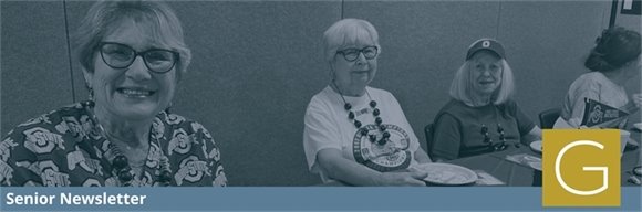 Gahanna seniors golfing at the Senior Golf League midsummer cookout