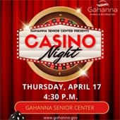 senior center casino night flyer