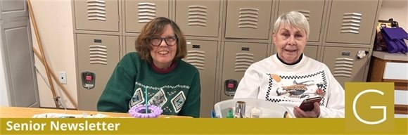 Gahanna seniors golfing at the Senior Golf League midsummer cookout