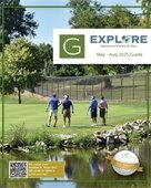 Explore Guide Cover, members golfing on a sunny day