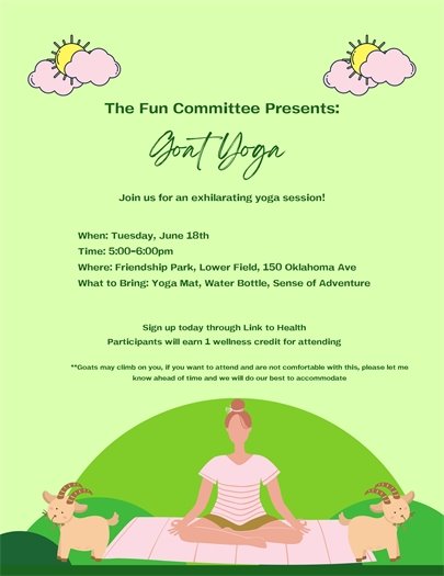 Goat Yoga Flyer 