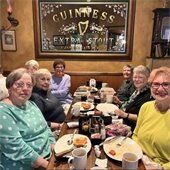 Senior citizen birthday celebration