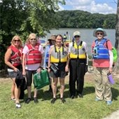 Gahanna seniors on a kayaking trip