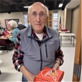 Senior citizen birthday celebration