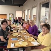 Gahanna seniors enjoying a meal at Wednesday Lunch