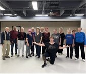 Senior citizens in zumba class