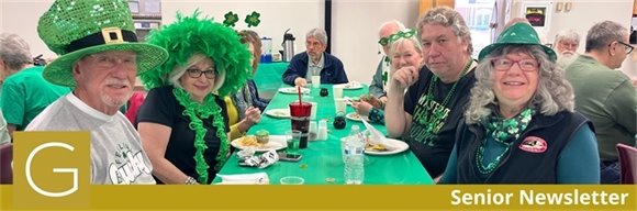 Gahanna Active Senior Members at St. Patrick's Day party.