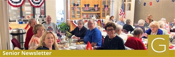Gahanna seniors golfing at the Senior Golf League midsummer cookout