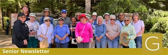 Gahanna seniors golfing at the Senior Golf League midsummer cookout