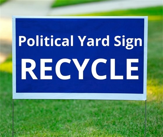Political yard sign collection