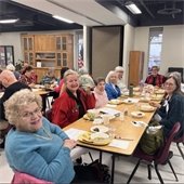 Senior Center Residents at Wednesday Lunch