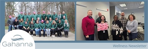 Gahanna Wellness Newsletter Header with Team Photo 