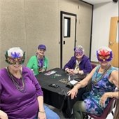 Senior Center Residents at Mardi Gras