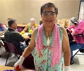 Senior citizens enjoying some snacks