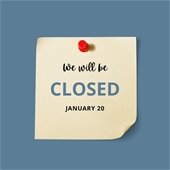 Closed January 20 graphic