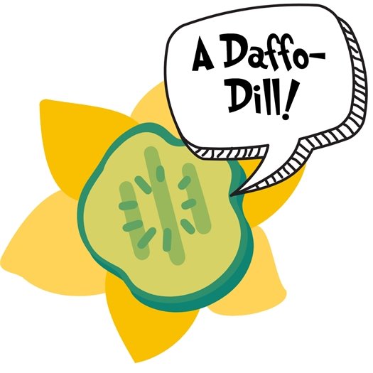 a flower with a pickle