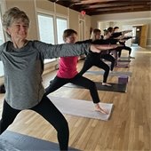 Gahanna residents yoga class