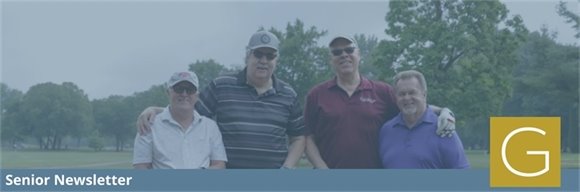 Gahanna seniors golfing at the Senior Golf League midsummer cookout