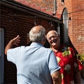 Gahanna senior residents smiling at senior expo