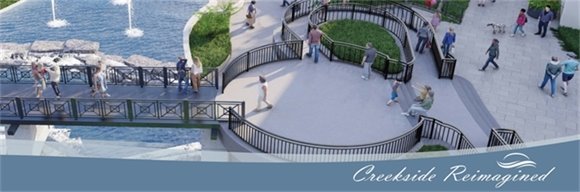 A rendering of the Creekside Reimagined project