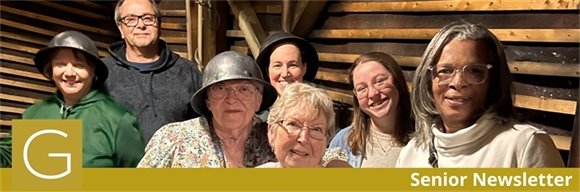 Senior Center residents in an Escape Room