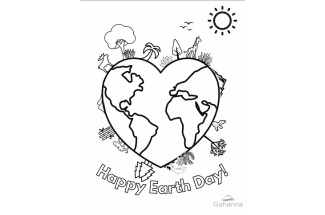 earth day coloring page