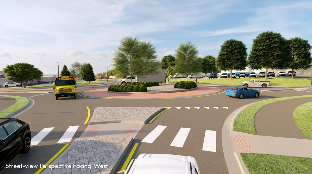 Future Roundabout - Looking West 