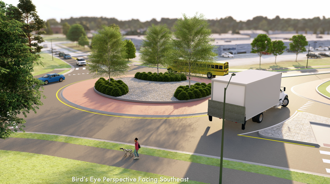 Future Roundabout - Looking Southeast