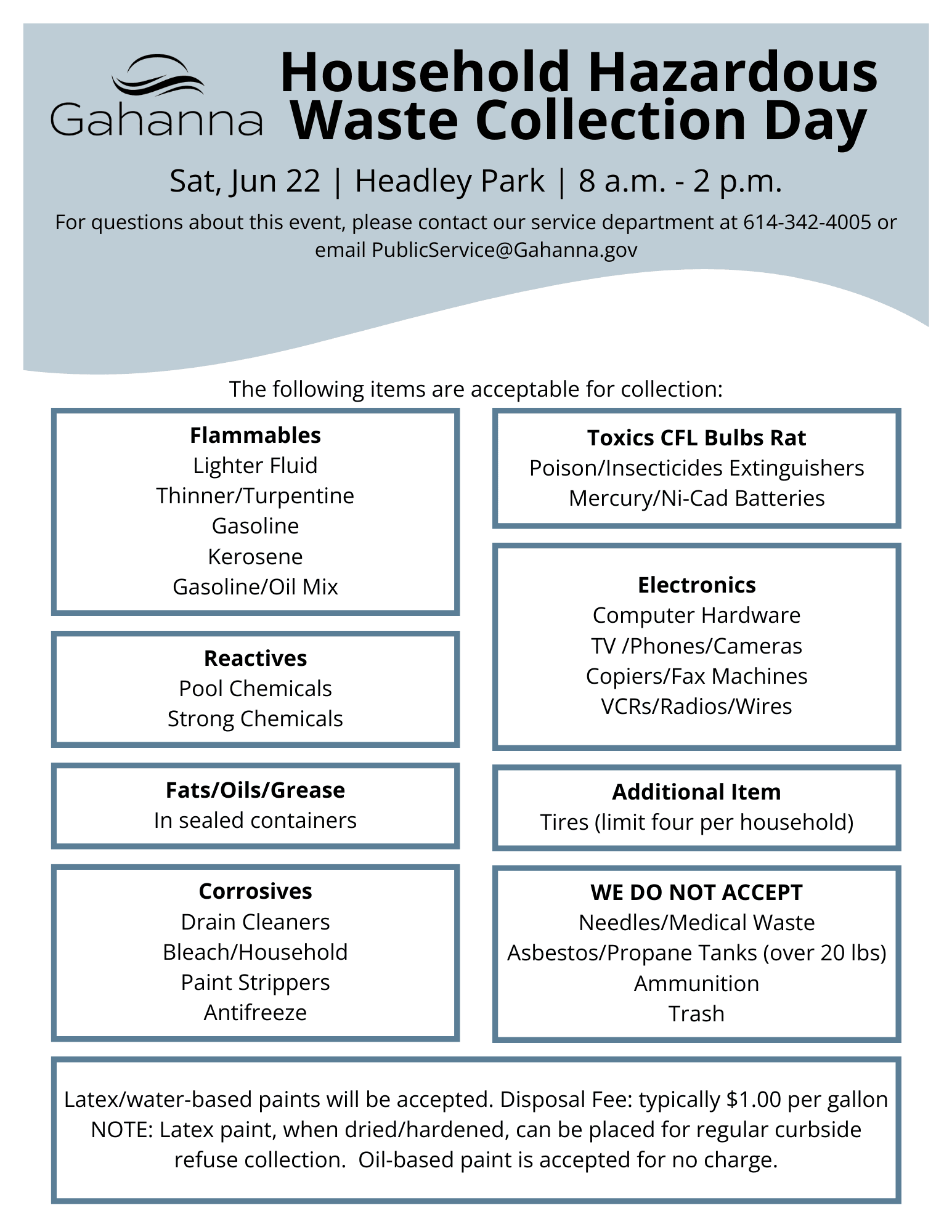 Household Hazardous Waste Collection Day